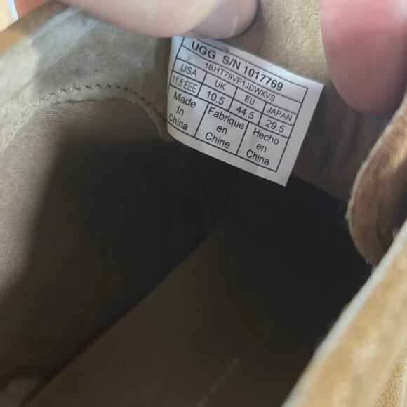 UGG Men's Leighton Waterproof Suede Chukka Boots - Size 11.5 - Picture 5 of 7